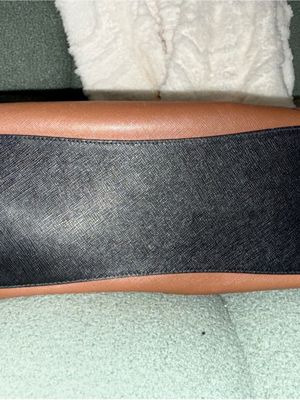Prada Brown Leather Satchel with Black Trim and Gold Hardware - Picture 5 of 8